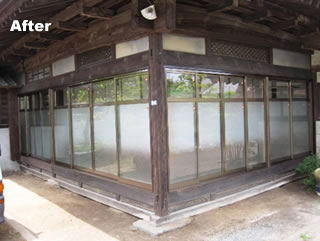 木製建具交換施工後