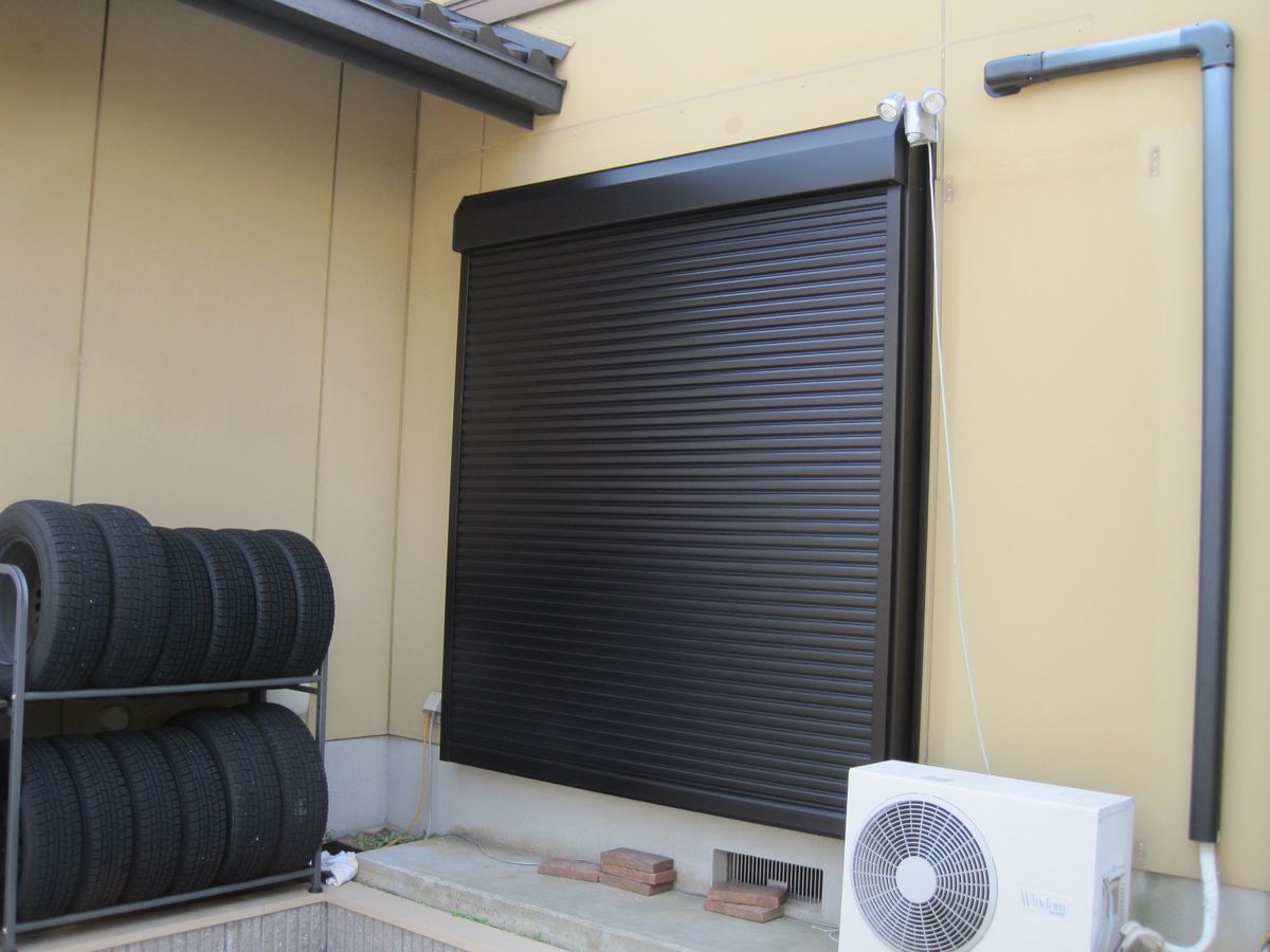 後付シャッター工事施工後